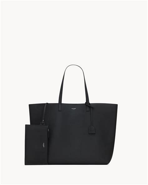 eastsisw ysl bag|Bold East/West shopping bag in grained leather .